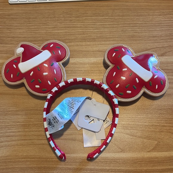 🎄CHRISTMAS COOKIE DISNEY MINNIE MOUSE EAR HEADBAND - Picture 2 of 2